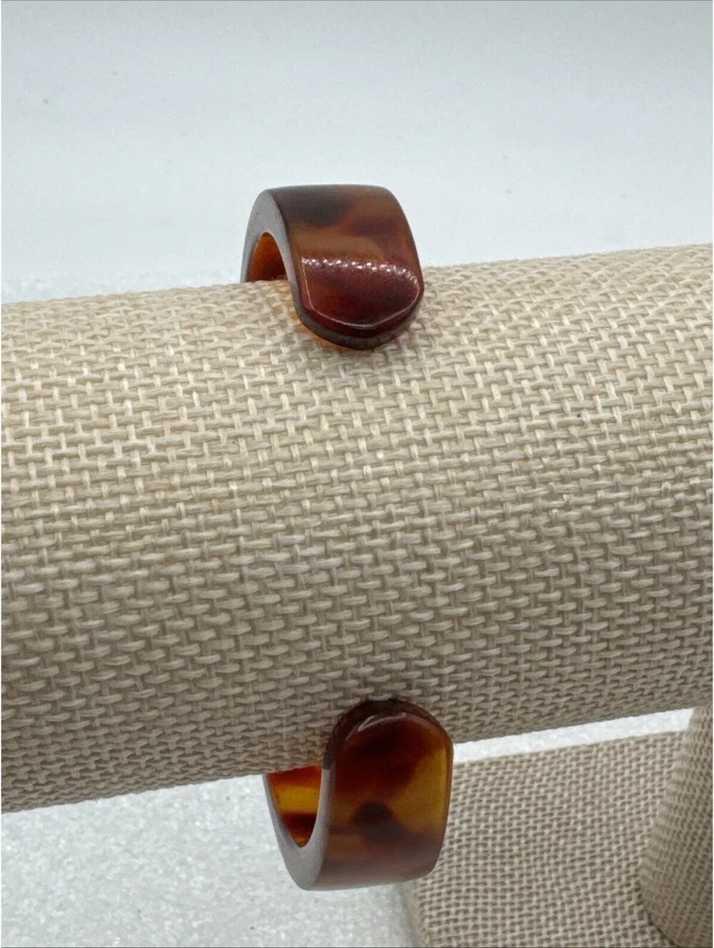 Joan Rivers Vintage Classics Collection Tortoise Shell Cuff Women's Watch Works!